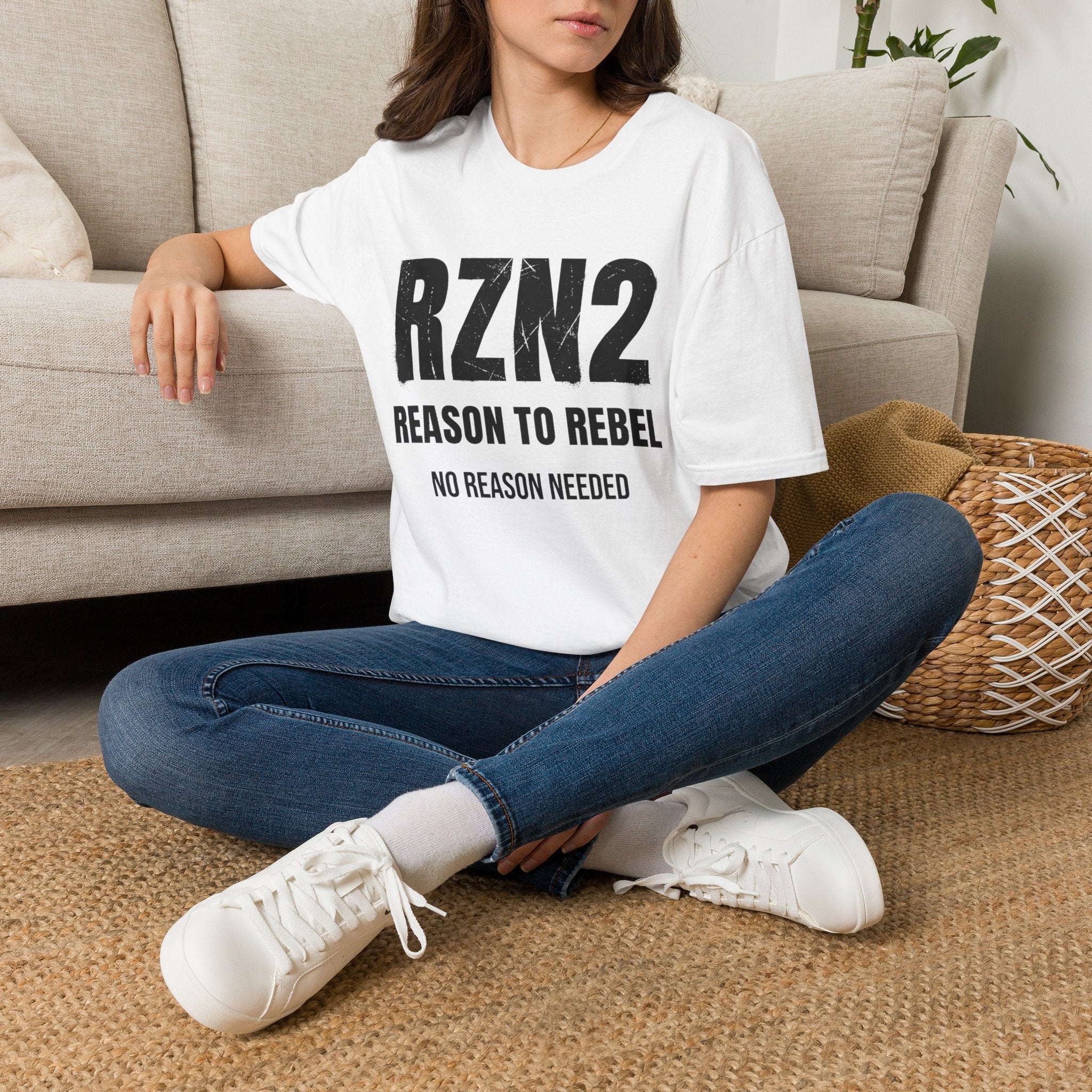 RZN2 "Reason to Rebel" Graphic T-Shirt — Bold Statement Tee