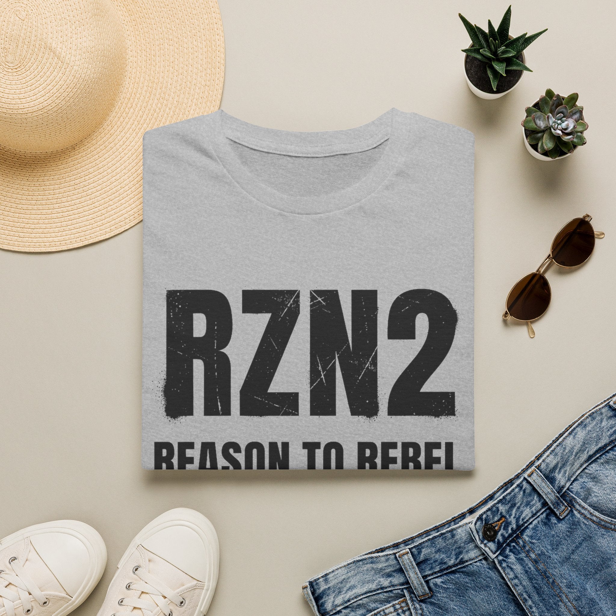 RZN2 "Reason to Rebel" Graphic T‑Shirt — Bold Protest Casual Tee
