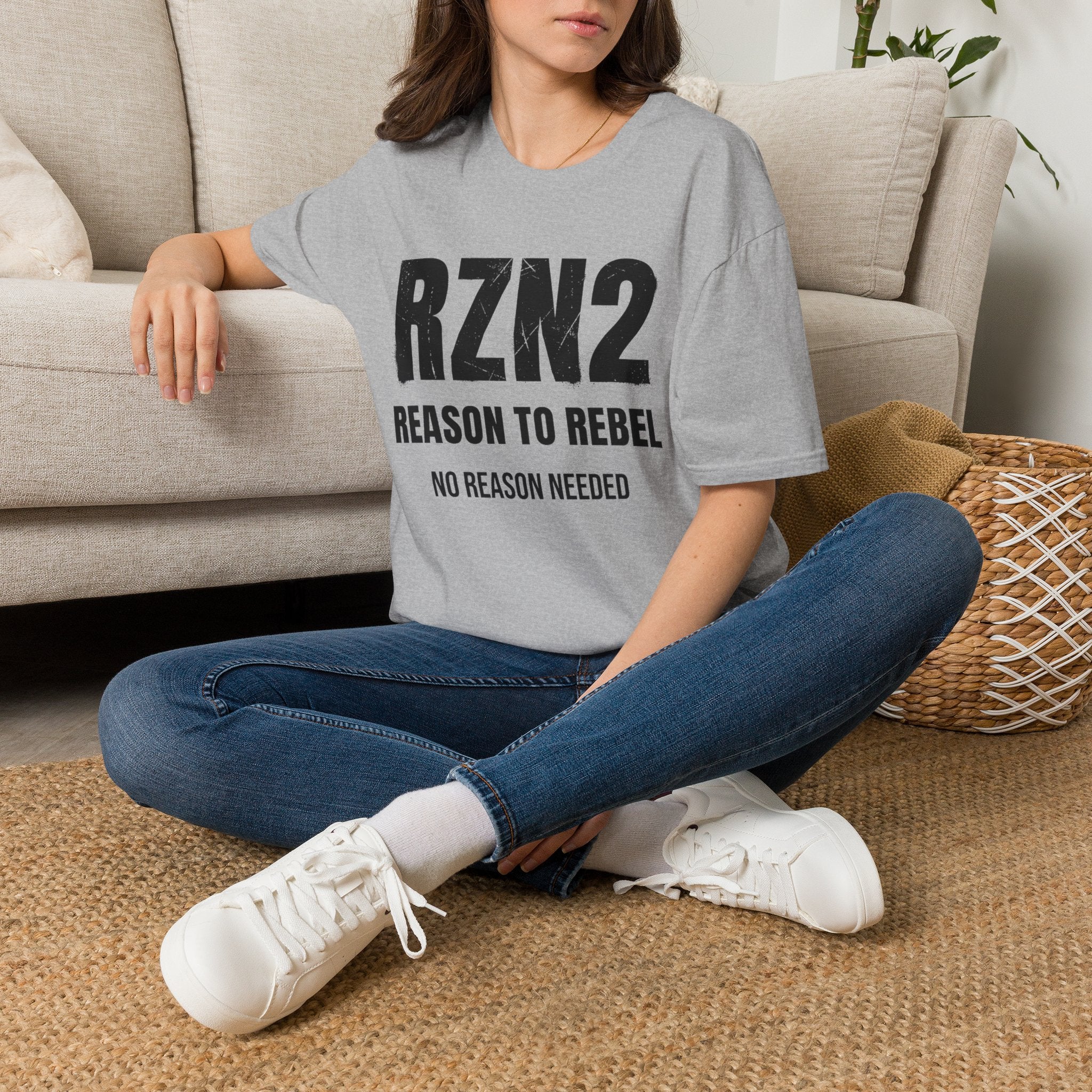 RZN2 "Reason to Rebel" Graphic T‑Shirt — Bold Protest Casual Tee